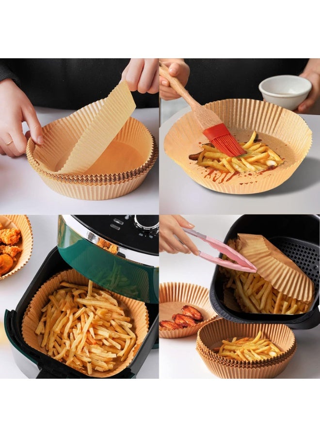 Non-Stick Disposable Air Fryer Paper Liners 20CM – Oil Resistant Parchment Paper for Baking, Roasting & Microwave – 100PCS - Image 2