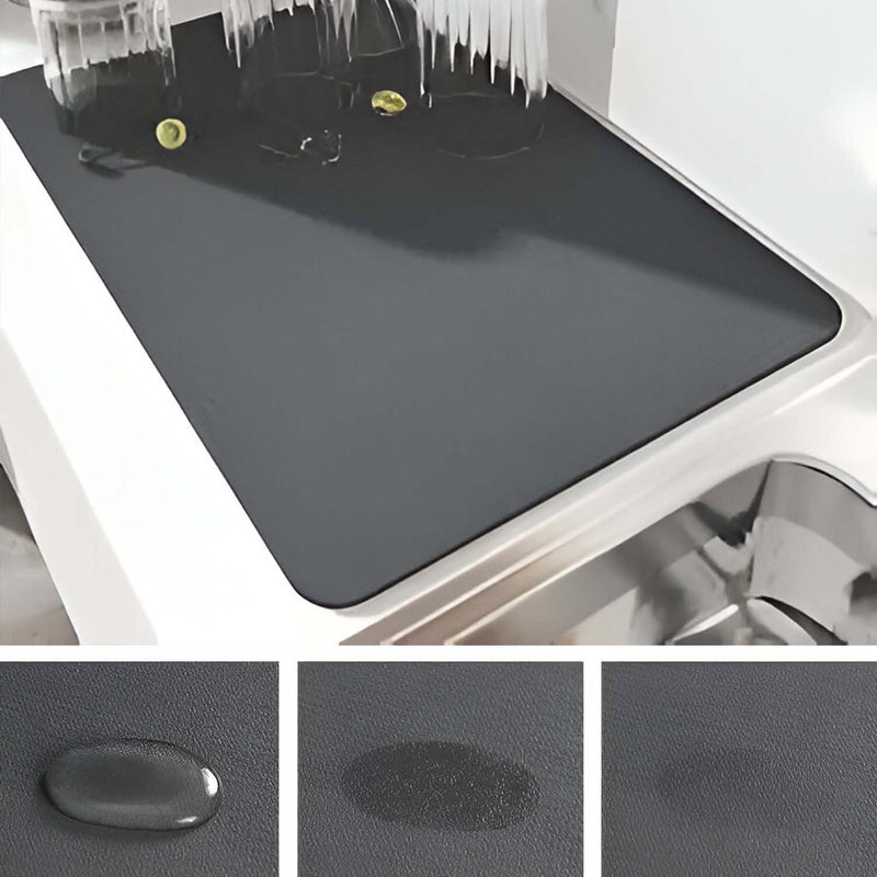 JUPITER ESSENTIALS DripShield Dish Drying Mat Super Absorbent QuickDry Kitchen Mat with NonSlip Rubber Backing Durable Stylish Placemat for Dishes Glassware Countertops for Kitchen 1 - Image 4