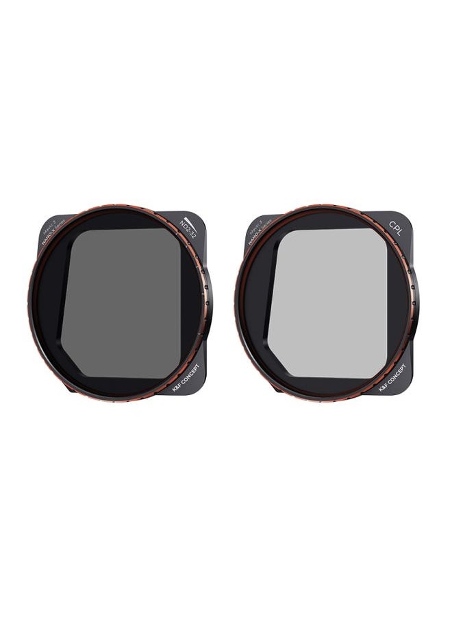 BURAQ - For DJI Mavic 3 / Mavic 3 Cine K&F Concept SKU.1889 2 in 1 Variable ND2-ND32 and CPL Filter Kit - Image 1