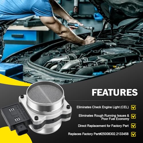 C-Tzu Mass Air Flow Meter MAF Sensor for Buick Chevy GMC Oldsmobile Isuzu Pontiac Honda Cadillac 1994-2005, Replaces 2133458 25008302 25180303 AF10045 - Image 5