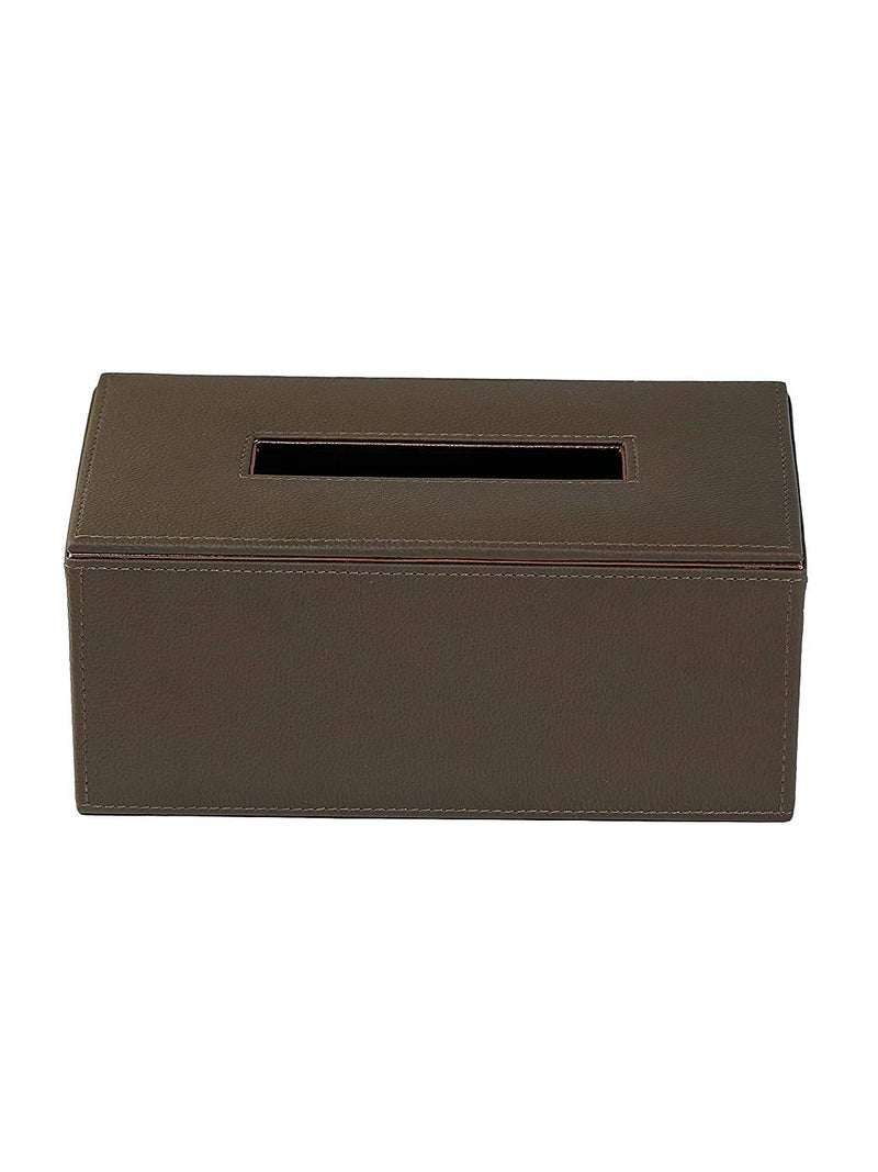 Azyeea Leather Tissue Box Holder Paper Napkin Holder Tissue Dispenser Organizer for Car Home Hotel Dinning Table EcoFriendly Refillable Handcrafted 100 Pulls 2ply Brown - Image 3