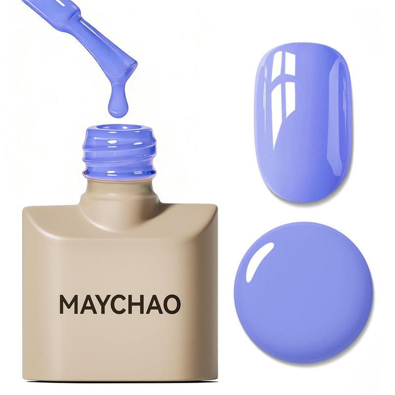 MAYCHAO 15ML Bright Lilac Gel Nail Polish 1Pc Purple Gel Polish Soak Off UV LED Nail Polish Nail Art Starter Manicure Salon DIY at Home, 0.5 OZ - Image 1