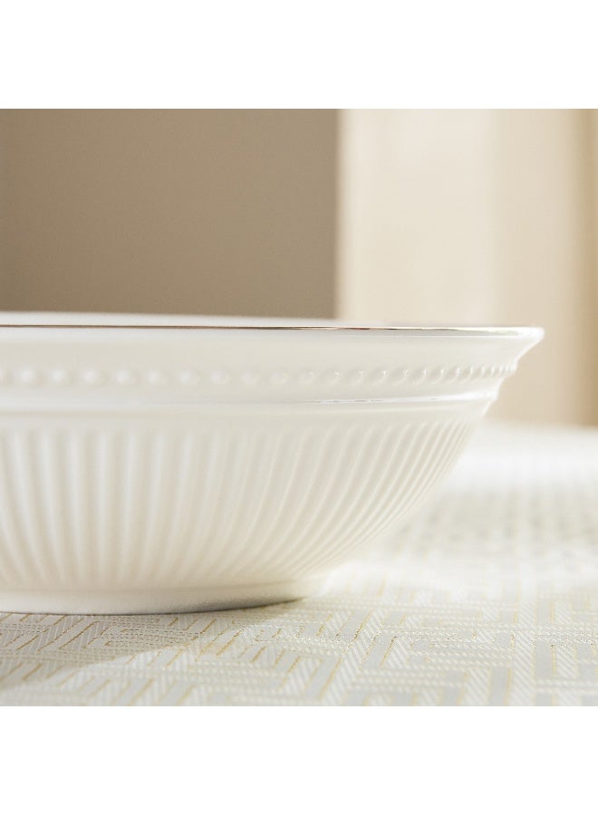 Home Box Embossed Gold Line Serving Bowl - 22.5 cm - Image 3