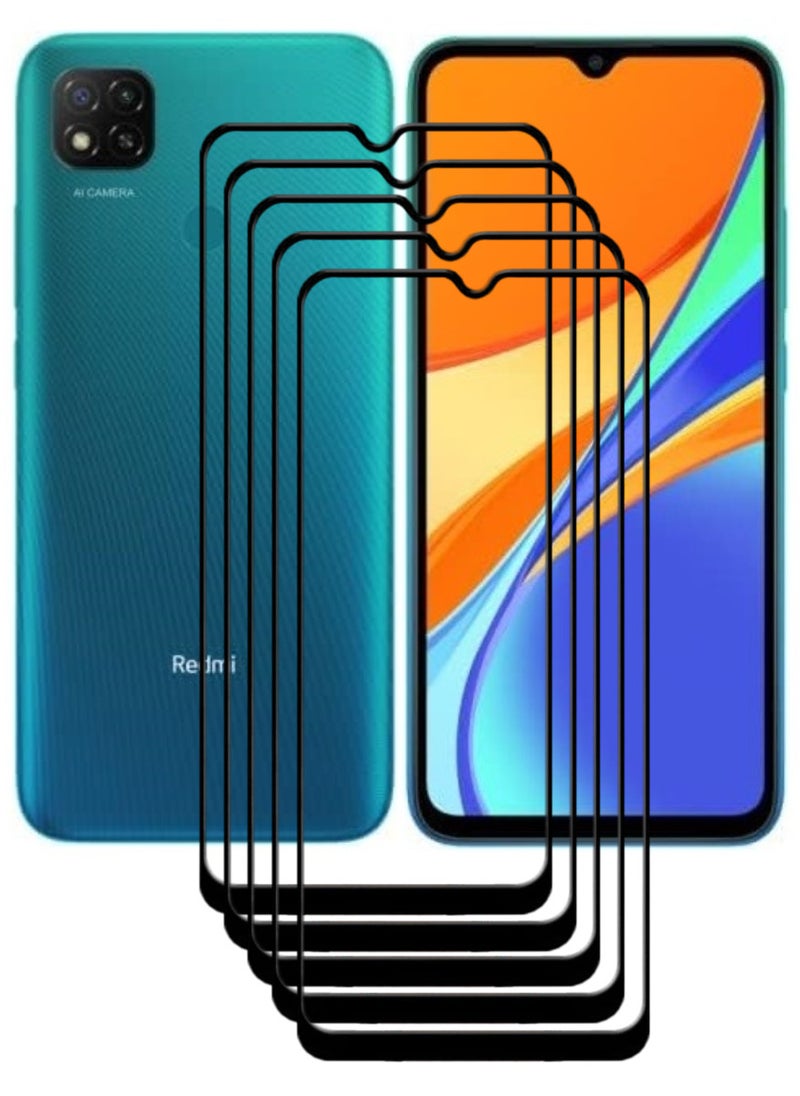 ACLIX 5 Pieces Antistatic ESD Dustproof Premium Quality High Definition Tempered Glass Screen Protector Designed For Xiaomi Redmi 9C - Image 1