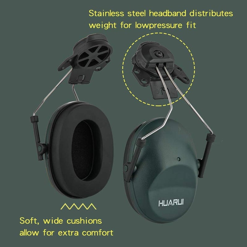 HUARUI Store Noise Cancelling Helmet Attachable Ear Muffs Blocking Sound Reduction Ear Protection for Construction Site,Adaptors - Image 4