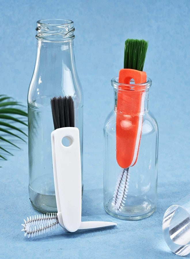 TASKHOUSE فرشاة تنظيف متعددة الوظائف من تاسك هاوس، 3 في 1، لتنظيف أغطية الأكواب والشقوق المختلفة، أكواب الشاي والزجاجات (3 قطع) - Image 4