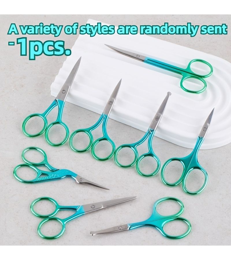 Precision Beauty Scissors Set Multi Style Mixed Clip for Eyebrow Sewing Lace - Image 1