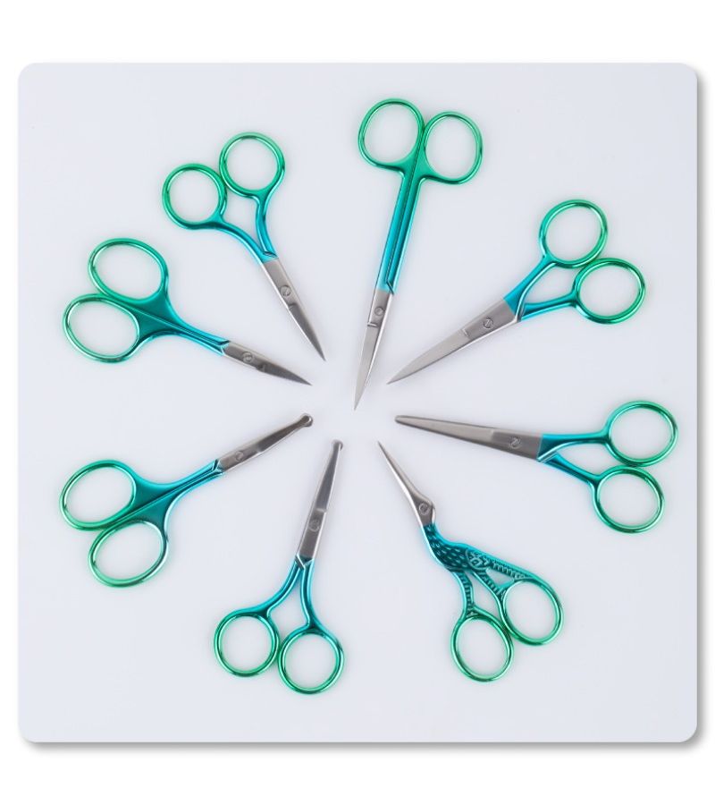 Precision Beauty Scissors Set Multi Style Mixed Clip for Eyebrow Sewing Lace - Image 4