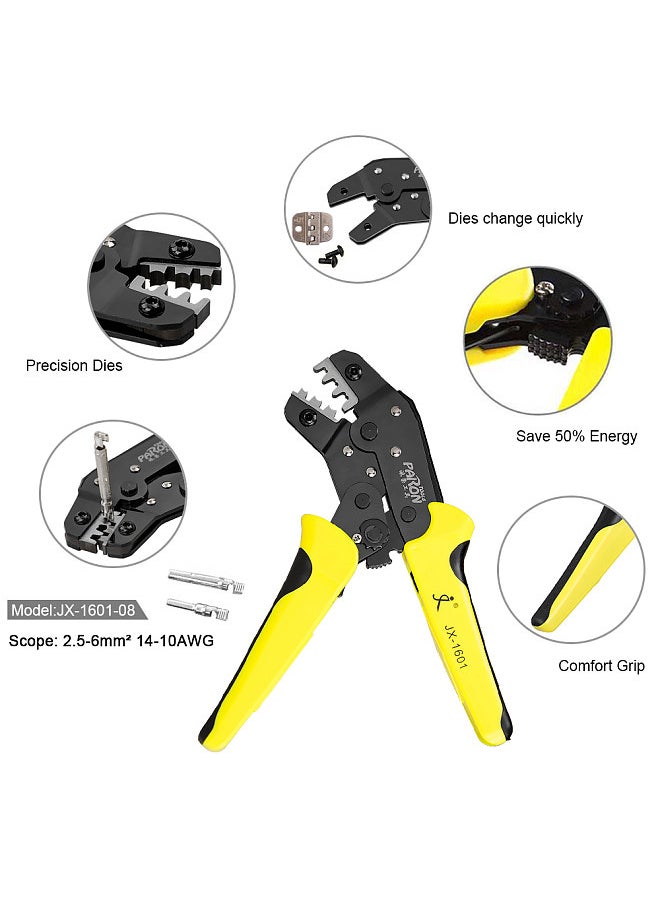 Paron Professional Solar Panel Crimping Tools 2.5-6mm² 14-10AWG Wire Crimper Solar Wire Connector Cut Kit With Wire Stripper Crimping Pliers  - Image 4