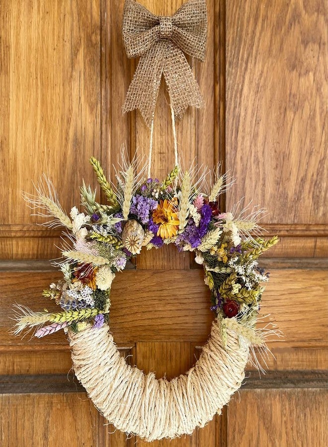 JOJAZE 100 Stems Dried Wheat Stalks for Decor Artificial Dried Wheat Sheaves Faux Wheat Stems Natural Wheat Stalks Bundle for Wedding Party Table Centerpiece Harvest Wreath Boho Farmhouse DIY - Image 2