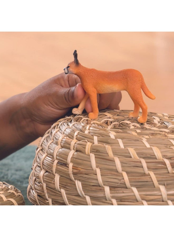 Schleich ألعاب سفاري الحيوانات البرية من شلايش، تمثال أنثى الكاراكال للأطفال - Image 2
