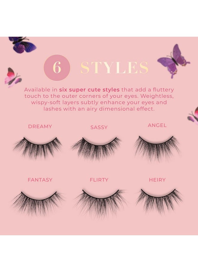 Butterfl'Eyes Faux Mink Lashes, Half Lashes Natural Look & Feel, False Eyelashes, Reusable Eyelashes 20X, No Trimming + Easy To Apply, Round Style, Lash Glue Not Included 13Mm (Sassy) - pzsku/Z2B9DF95C9E542BDD9902Z/45/_/1734437547/6ffaa2cb-9141-4ab9-aa65-de3232700587