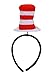 elope Dr Seuss Cat in The Hat Springy Costume Headband Standard Red White - Image 3