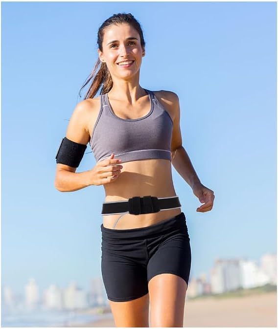 Generic Insulin Pump Belt Breathable Diabetic Running Belt Holder Adjustable Insulin Pump Pouch Accessories Diabetic Band Supplies for Men and Women Black - Image 1