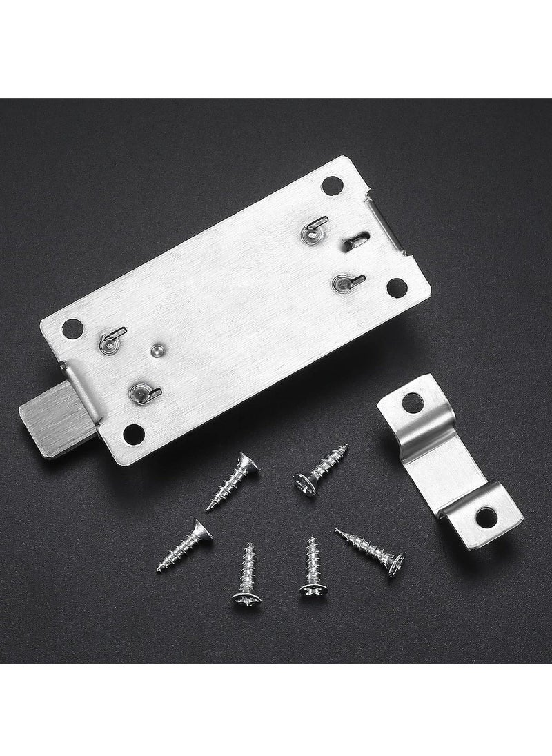 4 Inch Door Locks PCS Garden Gate Stainless Steel Latches Bolt Lock Latch Barrel Sliding with Padlock Hole for Wooden Gates Shed  - Image 3