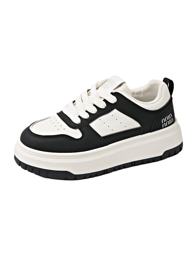 New Breathable White Sneakers  Spring And Autumn Casual Height-increasing Thin Sole Wear-resistant Korean Style