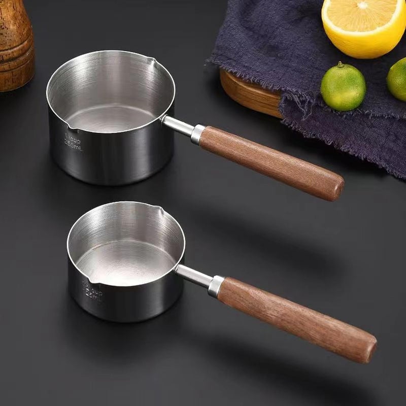 BinaryABC Mini Sauce Pan Cooking Pot, Stainless Steel with Pour Spout, 250ml - Image 5