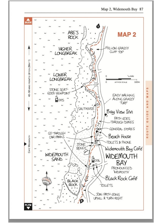 Cornwall Coast Path (South-West Coast Path Part 2) Bude to Plymouth (Trailblazer British Walking Guides): 142 Large-Scale Walking Maps & Guides to 81 ... - Planning, Places to Stay, Places to Eat