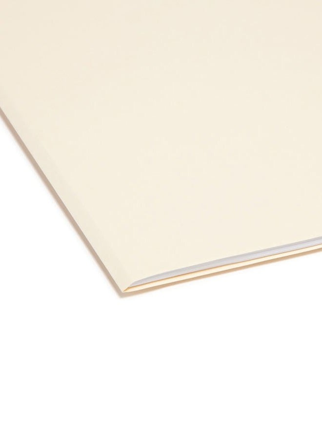 Smead File Folder, 1/5-Cut Tab, Assorted Positions, Letter Size, Manila, 100 per Box (10350) - Image 5
