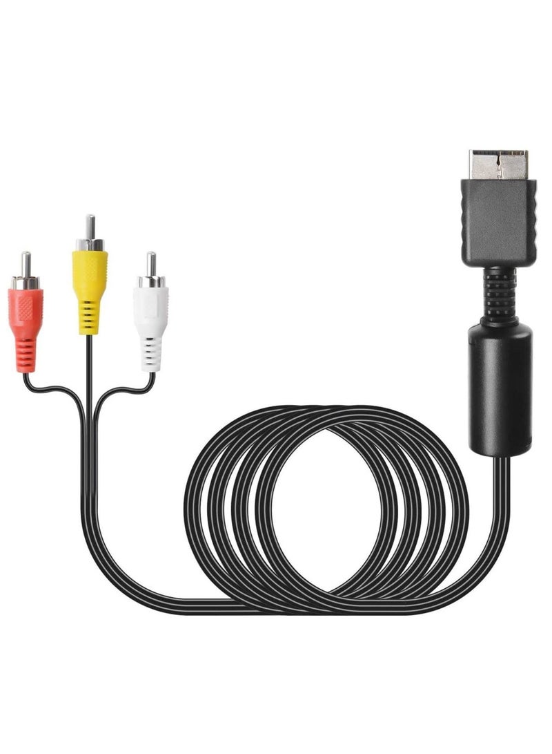 Y&D Audio Video RCA Cable Game Console Composite Accessories Connection AV for PS1 PS2 PS3 Playstation, 6FT  - Image 5