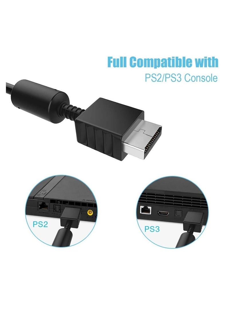Y&D Audio Video RCA Cable Game Console Composite Accessories Connection AV for PS1 PS2 PS3 Playstation, 6FT  - Image 4