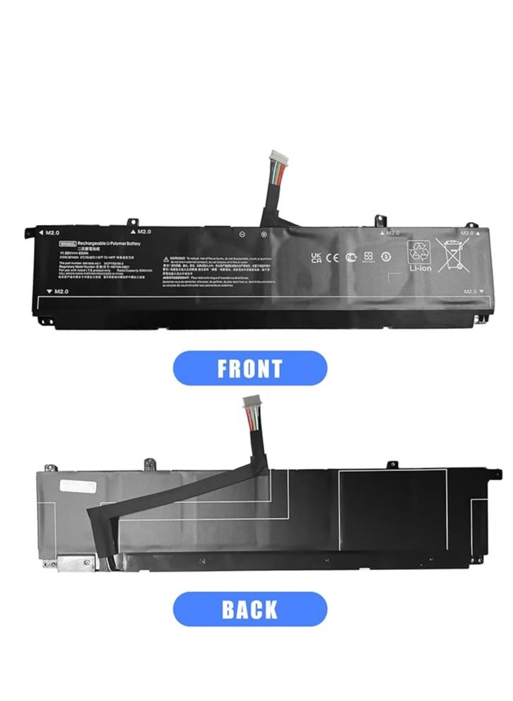 Terabyte بطارية لابتوب 11.58V 83Wh WK06XL HSTNN-WB0C M41640-CD1 M41711-005 M41640-AC1 HSTNN-0B21 3ICP7/52/58-2 متوافقة مع HP Omen 17-ck0024ur 17-ck0024ur 17-ck00222 00nr 17-ck0019u 17-ck0079TX - Image 3