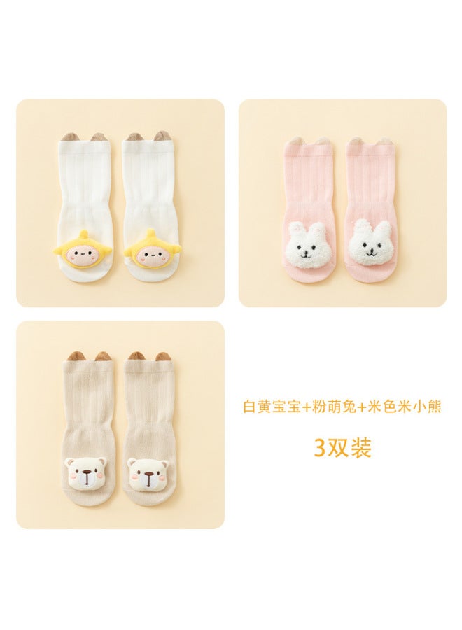 25 Special Newborn Baby Socks Spring & Fall Baby Glue Anti-slip Type A Cotton Toddler Floor Socks 1
