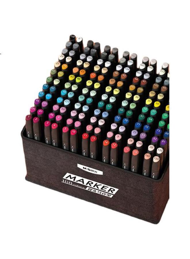 M.G Chenguang (M&G) Stationery, 168 Colors, Dual-Tip Bagged Markers, Safe Oil-Based, Student-Style, Watercolor Pens, Highlighters, Girls' Birthday Gift, Apmv1437 - Image 3