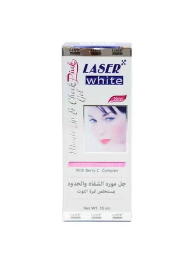 ليزر وايت جل مورد الشفاه والخدود بمستخلص ثمرة التوت - 15 مل - Image 1