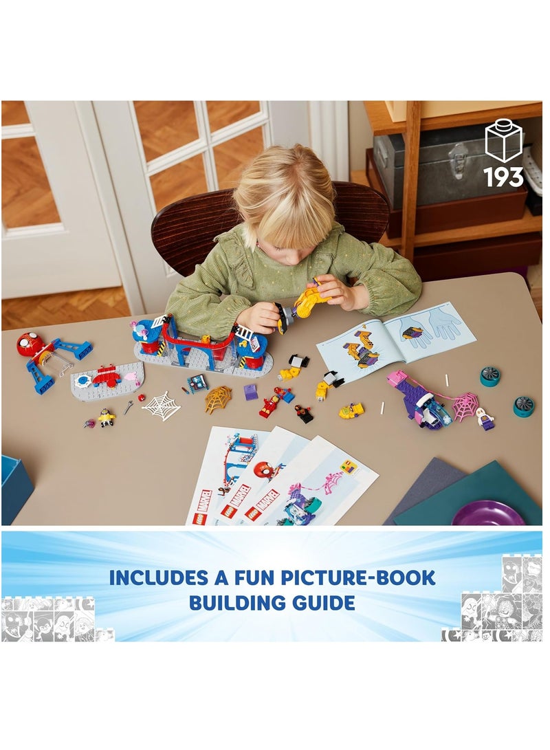 LEGO Marvel Team Spidey Web Spinner Headquarters 10794 Building Blocks Toy Set (193 Pieces) - Image 4