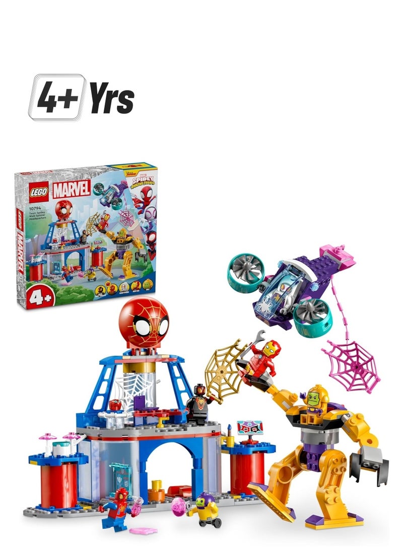 LEGO Marvel Team Spidey Web Spinner Headquarters 10794 Building Blocks Toy Set (193 Pieces) - Image 1