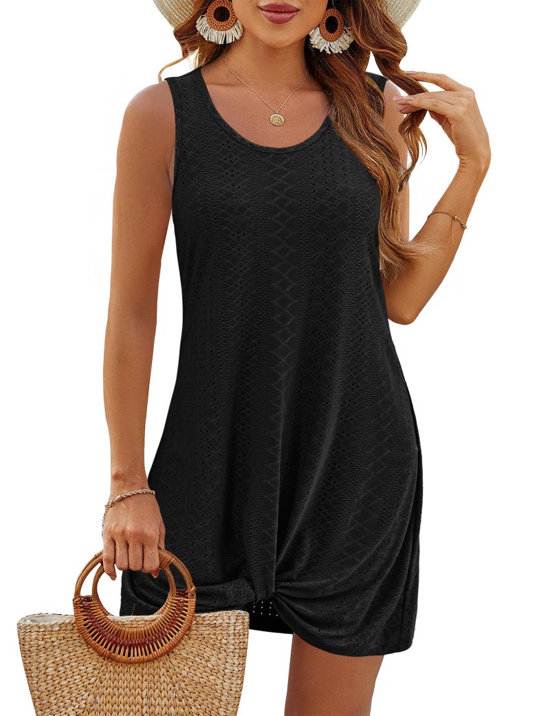 BKRIVE Bathing Suits for Women 2026 Swimsuit Coverup Beach Dresses Vacation Clothes Summer Swimwear Black S - Image 3
