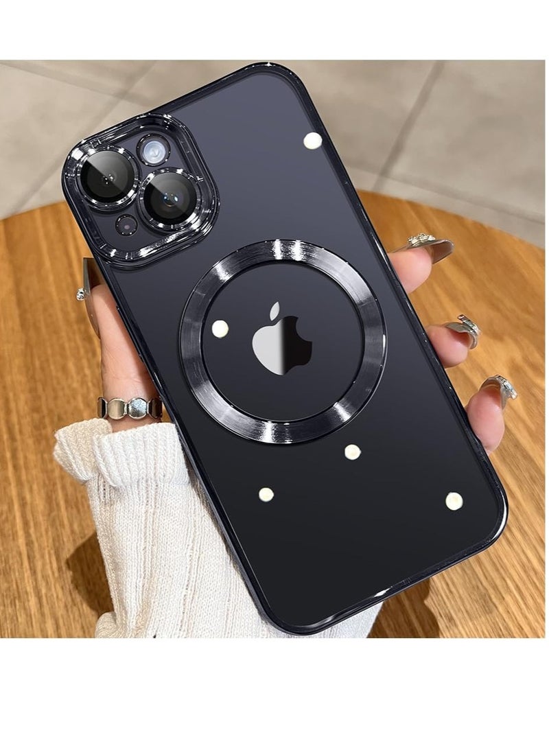 ELTRAZONE iPhone 15 Plus Case with Integrated Camera Lens Protection [TOP N56 Magnets] [Military Grade Drop Protection] for Magsafe Women Men iPhone 15 Plus Cover Case 6.7" Black - Image 1