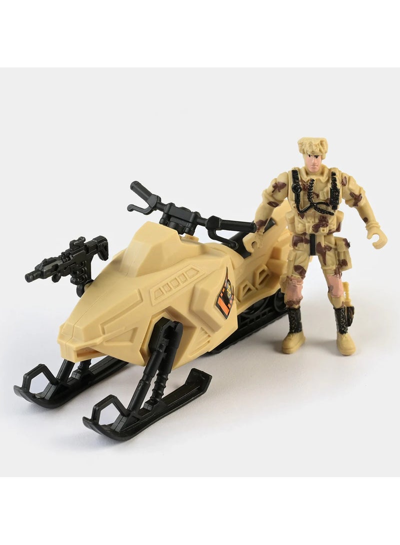 Whynot Super Military Playset for Kids – Army Toy Set with Motorbike, Gun, and Rocket Launcher – Imaginative Roleplay Kit 🧠🚓🪖 - Image 2