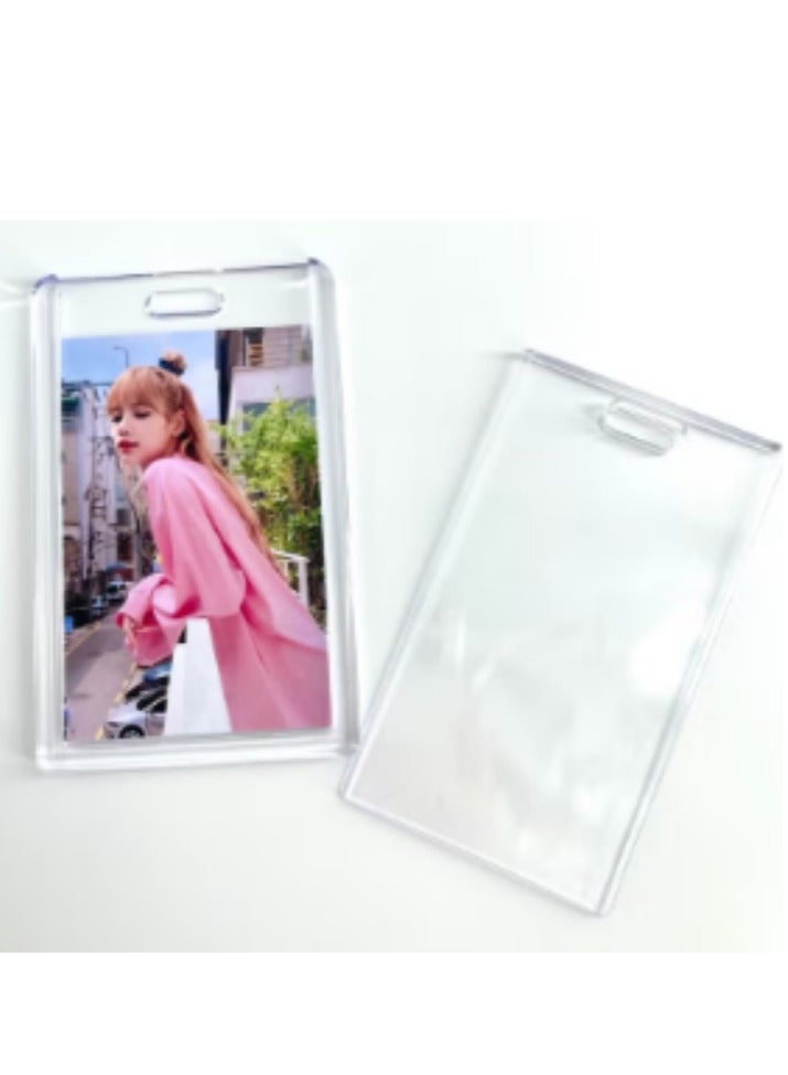 Generic Blackpink Lisa Cute Heart Acrylic ID Card Holder  - Image 2