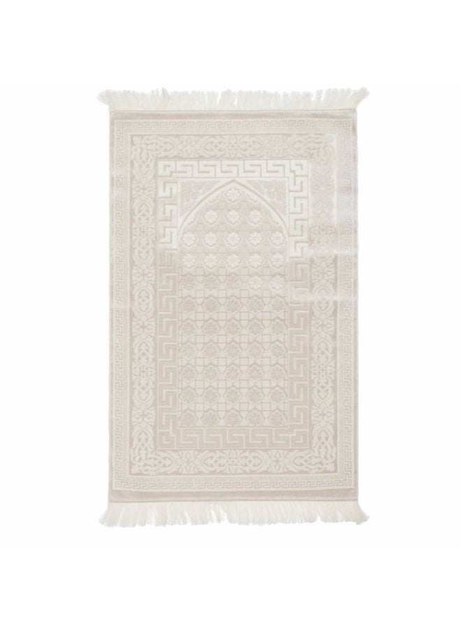 Museum Memory Foam Prayer Mat Safaa. Velvet Comfortable Prayer Rug. Elegant Essential Design Sajadah with Foam. - Image 1