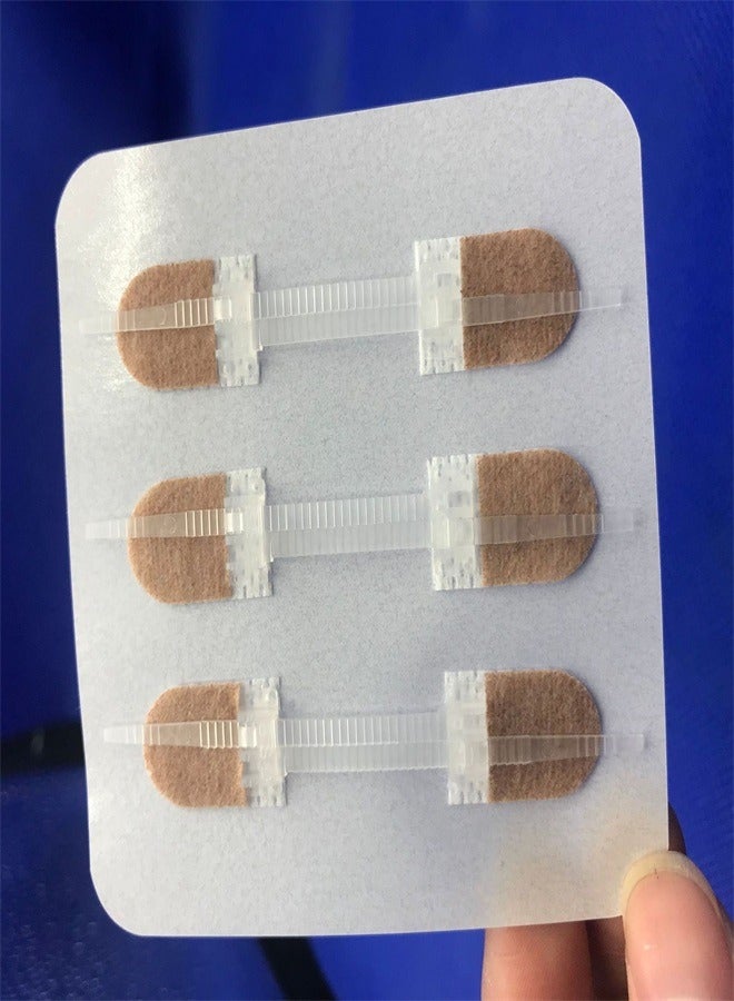 3 Pcs Zip Stitch Wound Closure Device Emergency Zipstitch Laceration Kit Bandages with Steri Strips Painless Laceration Repair Without Stitches Wound Care First Aid - Image 3