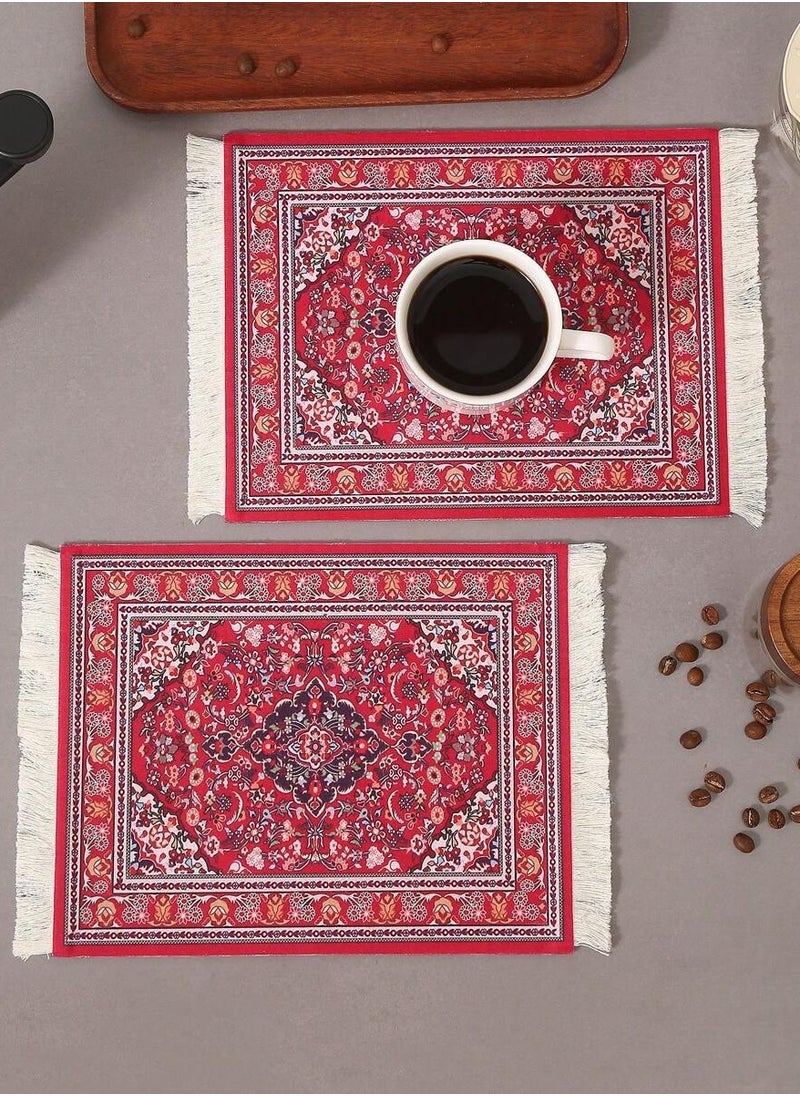 ماركة غير محددة - ماوس باد أنيق بتصميم السجاد العربي متعدد الأستخدامات - Image 1