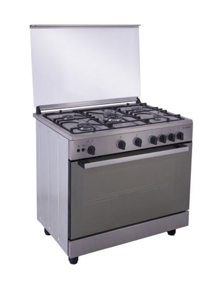 أريستون موقد غاز أريستون، 5 شعلات، ستانلس ستيل - ARR9GGF23125XNA - Image 2