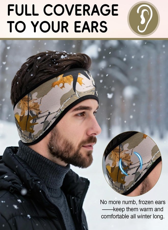 Bonuci 4 Pack Fleece Camo Ear Warmers for Men Women Winter Headband Camo Ear Muffs Covers for Cold Weather Hunting Skiing Running Hiking Cycling Outdoor Activities - Image 5