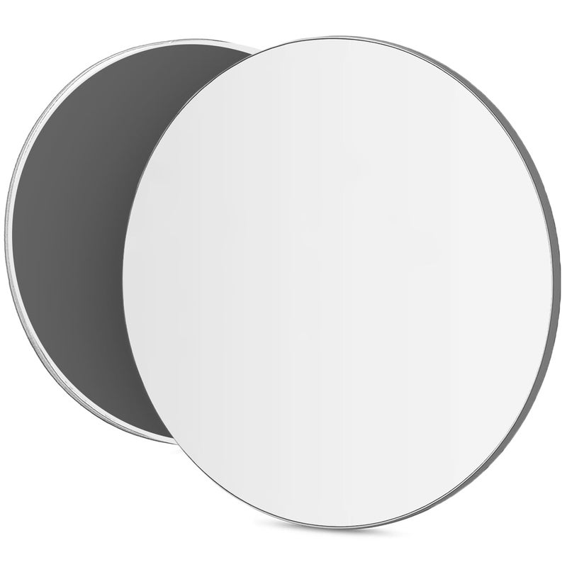 Mavoro 7" Magnetic Locker Mirror Round | Acrylic - Unbreakable | Sleek Frameless | Glassless Safety Kids Mirror | Suitable for School lockers, Refrigerators, Locker Accessories, Office cabinets - Image 1