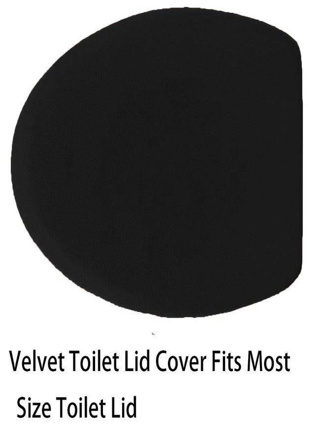 Madeals Memory Foam Bathroom Rugs Set 4 Piece with Toilet Lid Cover and Rug Set Combo, Bath Mat Sets 3 Piece and U-Shaped Toilet Floor Rug Back - Image 4