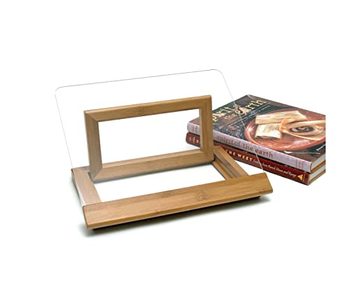Lipper International 8815 Bamboo Wood and Acrylic Cookbook Holder, 12-1/2" x 9-1/4" x 6-3/4" - Image 2