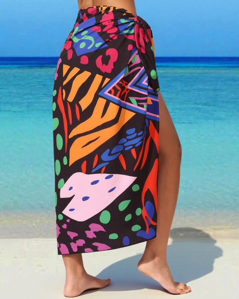 Rossopesca Womens Beach Sarong Chiffon Swimsuit Coverups Sheer Bikini Wraps for Swimwear Bathing Suit Cover Up - Image 5