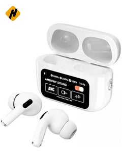 BestOne A9 Pro Touch Screen Wireless Headphones – TWS Earbuds with Bluetooth, ANC, and Sport Earphone Design