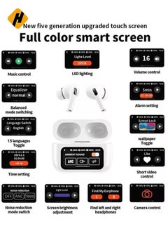 HuHa BestOne A9 Pro Touch Screen Wireless Headphones – TWS Earbuds with Bluetooth, ANC, and Sport Earphone Design  - Image 3