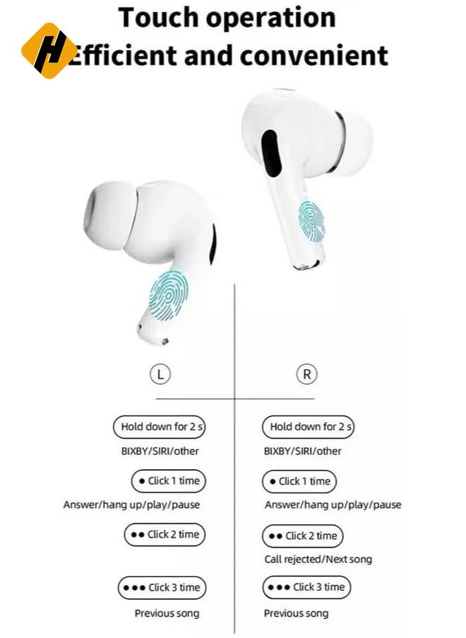 HuHa - BestOne A9 Pro Touch Screen Wireless Headphones – TWS Earbuds with Bluetooth, ANC, and Sport Earphone Design - Image 1