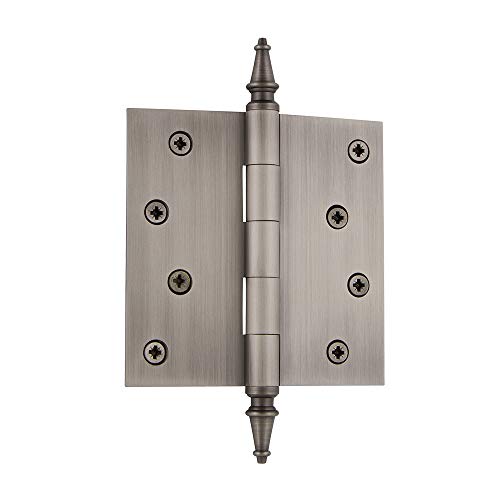 Nostalgic Warehouse Steeple Tip Residential Door Hinge with Square Corners - Image 1