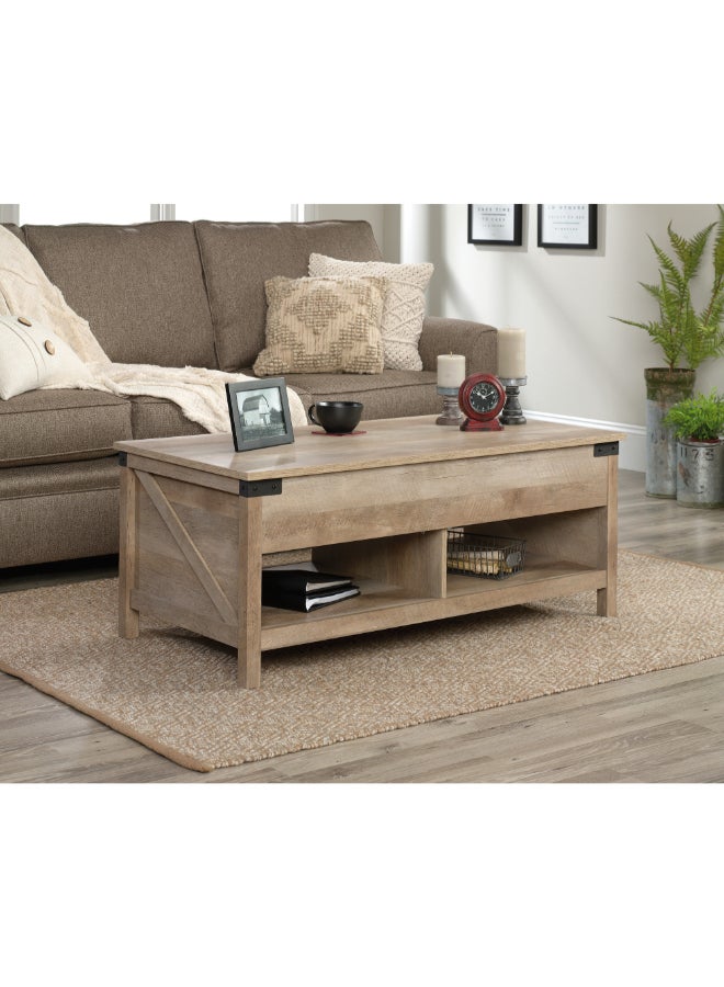 ساودر قهوة خشبية ذات سطح قابل للرفع مع تخزين مخفي بلون بلوط لينتل 48 × 60 × 117.3 سم 427692 - Image 1