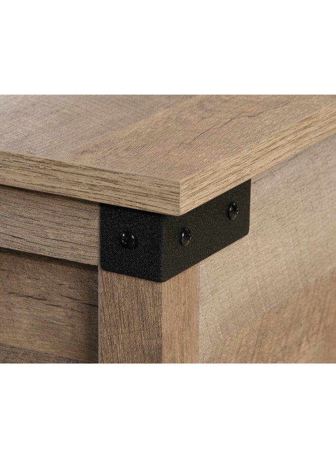 ساودر قهوة خشبية ذات سطح قابل للرفع مع تخزين مخفي بلون بلوط لينتل 48 × 60 × 117.3 سم 427692 - Image 5